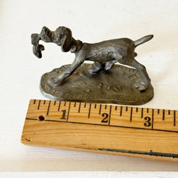 Pewter Dog Figurine by Philip Kraczkowski Hallmark Cards 1975 Little Gallery - Picture 10 of 13